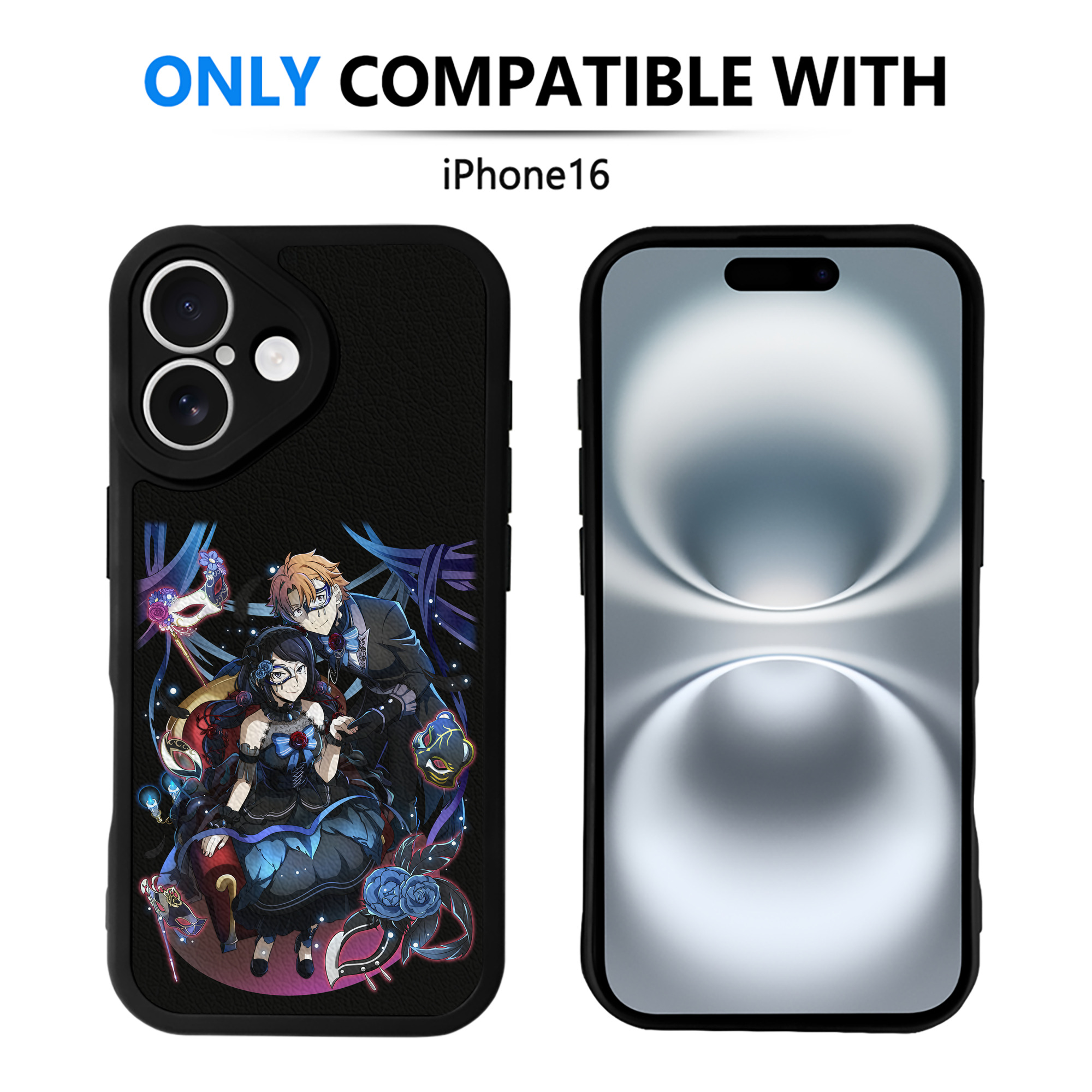 （画像用） 文豪ストレイドッグス Bungo Stray Dogs 【iPhone 16シリーズ対応】シリコンスマホケース（レザー調） 材質：シリコン